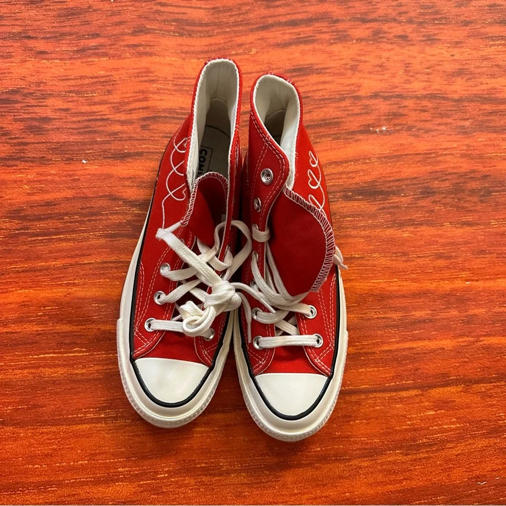Brand New Converse Chuck Taylor Hi Valentine’s Day “Made With Love” Shoes - Sz 7 - Picture 6 of 7